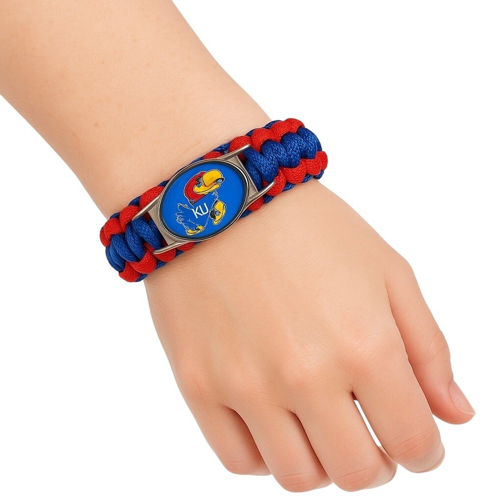 Gameday Medium Bracelet Parachute Cord Kansas‎ Jayhawks Colorful Game Day Sports